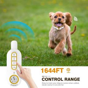 img 2 attached to KOSPET Rechargeable Dog Training Collar - Remote Control, Beep,Vibration, Shock - 3 Training Modes, 1644Ft/548 Yard Range - Waterproof Anti Barking Collar for Dogs - Small, Medium, Large Breeds