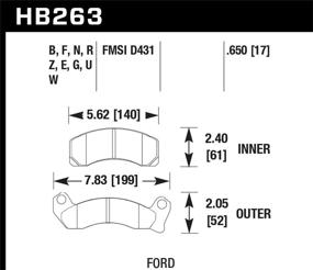 img 1 attached to Hawk Performance HB263F 650 Керамический тормоз