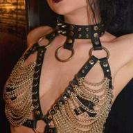 kakaco leather layered harness jewelry women's jewelry logo