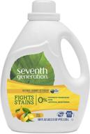 🍋 seventh generation liquid laundry detergent: fresh citrus scent, 100 oz, 66 loads - packaging may vary logo