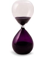 ⏳ bey-berk handblown hourglass sand timer for home office decor, housewarming gift, art deco design, 60 minute duration logo