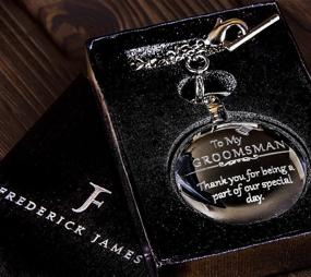 img 2 attached to 🎩 Classy and Personalized FREDERICK JAMES Groomsmen Gift Set - A Perfect Gesture of Gratitude