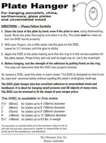 img 1 attached to Enhanced Disc Adhesive Plate Hanger Set by Flatirons - Includes 2-3 Inch and 2-4 Inch Hangers