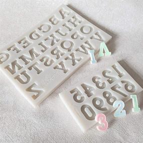 img 2 attached to Cavities Alphabet Silicone Handmade Chocolate Kitchen & Dining