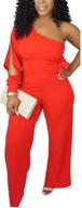 aro lora shoulder jumpsuit x large women's clothing logo