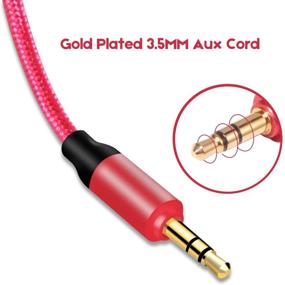 img 3 attached to 🎧 EVISTR Audio AUX Cable - Premium 4FT 2Pack 3.5mm Male to Male Stereo Auxiliary Cord with Gold Plated Jack - Ideal for Headphones, MP3 Player, Speaker, Cell Phones, Home Car Sound System, any 3.5mm Aux Port