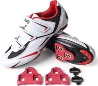 🚴 outdoormaster unisex cycling shoes - premium road bike shoes with 2 cleat compatibility for men and women logo