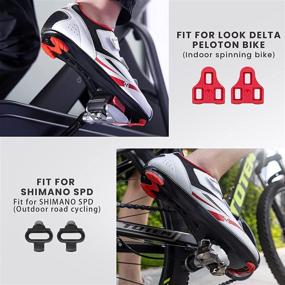 img 3 attached to 🚴 OutdoorMaster Unisex Cycling Shoes - Premium Road Bike Shoes with 2 Cleat Compatibility for Men and Women