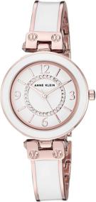 img 2 attached to 💎 Sparkle in Style: Anne Klein Women's Premium Crystal Accented Bangle Watch and Bracelet Set