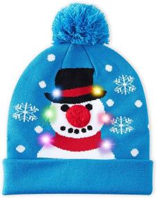 img 4 attached to 🧢 Optimize SEO: Vibrant Reindeer Boys' Accessories for Christmas from Goodstoworld Hats & Caps
