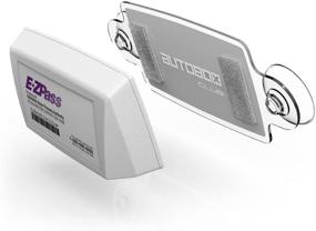 img 2 attached to Держатель транспондера EZPass/iPASS для штата Иллинойс и большинства штатов США - крепление на автомобиль с 4 клейкими полосками - UV-защитный, прозрачный (1 упаковка)