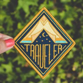 img 1 attached to 🌍 Asilda Store Traveler Embroidered Patch - Sew or Iron-on