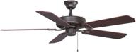 🔧 fanimation builder series standard damp ceiling fan with 1-inch downrod, oil-rubbed bronze finish logo