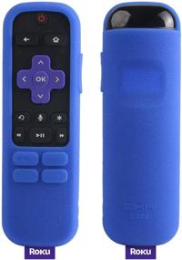 img 2 attached to SIKAI Silicone Cover For Roku Streaming Stick Remote Shockproof Protective Case For Roku Streaming Stick Plus 3800R / 3810R Enhanced Voice Remote Anti-Lost With Remote Loop (Blue)