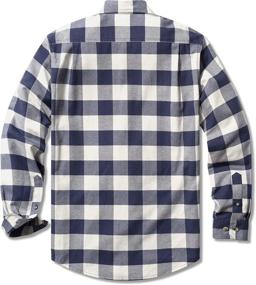 img 3 attached to 👔 CQR Men's Flannel Sleeve Button Up: Brushed Clothing and Shirts for Stylish Comfort