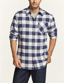 img 2 attached to 👔 CQR Men's Flannel Sleeve Button Up: Brushed Clothing and Shirts for Stylish Comfort