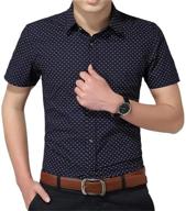 👕 ytd cotton sleeve plaid button men's shirts: stylish and comfortable clothing logo