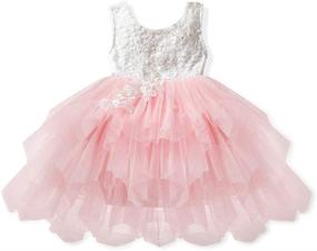 img 3 attached to 👗 Girls' Floral Princess Dresses with Sleeves in Various Lengths - Enhanced SEO