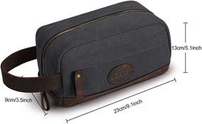 img 2 attached to 🧳 S-ZONE Mens Small Dopp Kit Travel Case: Shaving Toiletry Bag for Organized On-the-Go Convenience