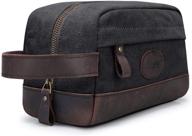 🧳 s-zone mens small dopp kit travel case: shaving toiletry bag for organized on-the-go convenience logo