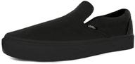 🖤 black vans classic slip-on sneakers vn000eyebka logo