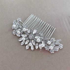 img 1 attached to 💎 Fairy Moda Vintage Bridal Hair Comb: Stunning Silver Crystal Hair Pieces for Weddings - Perfect Bridesmaids Gifts