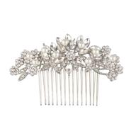 💎 fairy moda vintage bridal hair comb: stunning silver crystal hair pieces for weddings - perfect bridesmaids gifts logo