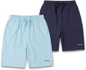 img 4 attached to 🩳 DEESPACE Cotton Shorts with Walking Pockets for Boys' Clothing, Ages 3-12 Years