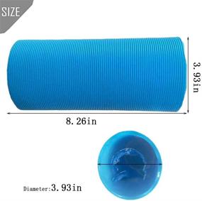 img 2 attached to 🐹 PINVNBY Hamster Fun Tunnels Pet Mouse Plastic Tube Toys Small Animal Foldable Exercising Training Hideout Tunnels for Guinea Pigs, Gerbils, Rats, Mice, Ferrets and Other Small Animals - 2 PCS Blue