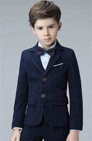 img 2 attached to 👔 Blue Yanlu Plaid Formal Dresswear for Boys - Clothing for Suits & Sport Coats with Improved SEO