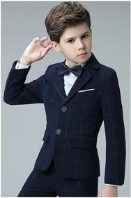 img 1 attached to 👔 Blue Yanlu Plaid Formal Dresswear for Boys - Clothing for Suits & Sport Coats with Improved SEO