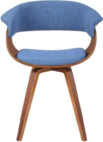 img 3 attached to 🔵 Синий стул для обеденного пространства Armen Living Summer: Усиливая ваши обеденные впечатления