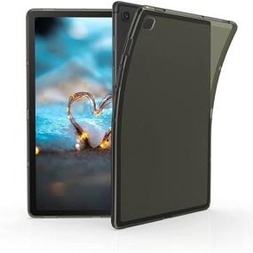 img 4 attached to 📱 kwmobile Samsung Galaxy Tab S5e Case - Soft Crystal TPU Tablet Back Cover - Black/Transparent