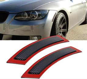 img 3 attached to Overun Front Side Marker Fender Bumper Replacement Reflector Smoked Lens Designed For 2007-2013 E92 E93 2DR