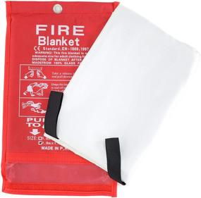 img 3 attached to 🔥 Chemical-Free, Mess-Free Large Fire Extinguisher Blanket. Convenient Storage & Easy-to-Use Fire Extinguisher