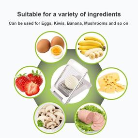 img 3 attached to Stainless Steel Egg Slicer: Versatile Cutter for Eggs, Mushrooms, Tomatoes, Strawberries, and More!
