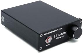 img 4 attached to 🎵 Dilvpoetry Phono Box MM Phono Preamp Preamplifier Amp HiFi Turntable Amplifier - Enhanced Audio Experience in Black