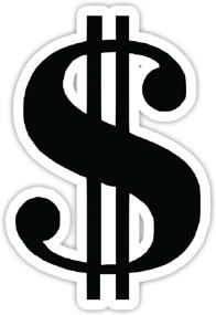 img 1 attached to 💰 3-Inch Vinyl Decal Laptop Sticker - Money Sign Symbol - Laptop, Phone, Tablet Sticker