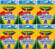 🖍️ crayola ultra-clean broad line markers, bold colors - pack of 48 logo