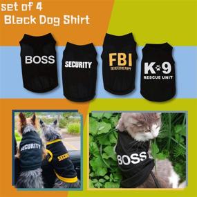 img 3 attached to 🐾 Yikeyo 4 Pack Puppy Clothes: Stylish and Lightweight Summer Shirt for Small Dog Boy – Perfect Outfit for Chihuahuas, Yorkies, and Male Pets – Black Security Vest Design – Funny and Fashionable Cat Clothing – Shop Now!