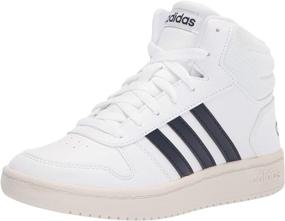 img 4 attached to 👟 Adidas Youth Hoops White Black Unisex Shoes for Girls