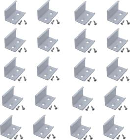 img 4 attached to 🔌 Seamless Extension Connection Connectors for Litever Slim V Shape Aluminum LED Channels - Pack of 20, Screws Included (LL-016-180D)