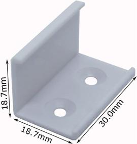 img 2 attached to 🔌 Seamless Extension Connection Connectors for Litever Slim V Shape Aluminum LED Channels - Pack of 20, Screws Included (LL-016-180D)