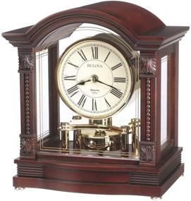 img 1 attached to 🕰️ Bulova B1987 Bardwell Antique Walnut Clock