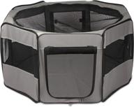 🐾 auscamotek aucamotek water-proof collapsible exercise pen for dogs and cats with pop-up floor playpen logo