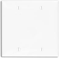🔲 leviton 80725-w 2-gang no device blank wallplate: box mounted in white – ideal for clean and seamless wall finishing логотип