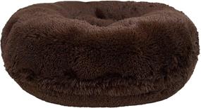 img 3 attached to 🐻 Bessie and Barnie Signature Grizzly Bear Luxury Shag Extra Plush Faux Fur Bagel Pet / Dog Bed: Ultimate Comfort in Multiple Sizes