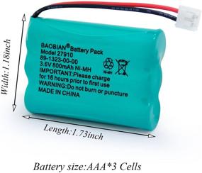 img 3 attached to BAOBIAN Rechargeable Compatible 89 1323 00 00 RadioShack