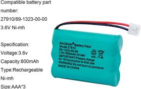 img 2 attached to BAOBIAN Rechargeable Compatible 89 1323 00 00 RadioShack