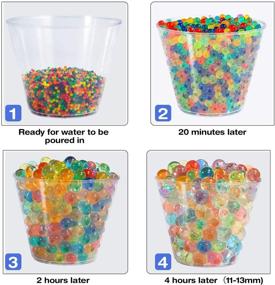 img 3 attached to 🌊 SOWEREAP Water Beads Kits for Kids: 50000 Non Toxic Water Beads Sensory Bin Kit with Ocean Animals, Dinosaur Eggs, Balloons, Scoops & Tweezers – Promote Early Skill Development!